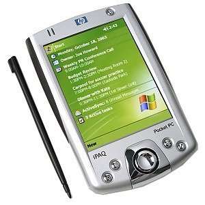  HP iPAQ Pocket PC h2210 w/Extra Battery and 128MB Card 