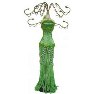    Green Dancer Dress Jewelry Display Standing