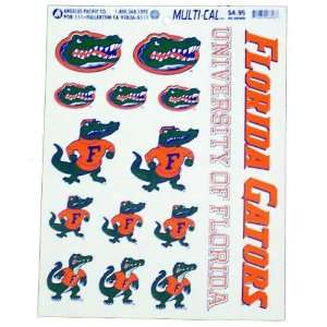  Florida Gators Multi Cal Stickers