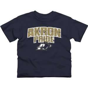  Akron Zips Youth State Pride T Shirt   Navy Blue Sports 