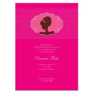  Crimson Zarafet Bridal Shower Invitations