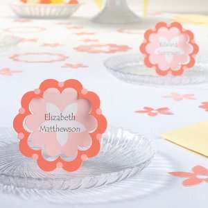 Lillian Rose NC190 FC Set of 12 Flwr Name Crd Coral