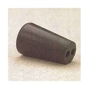  VWR Black Rubber Stoppers, Two Hole   Size 131/2   Model 