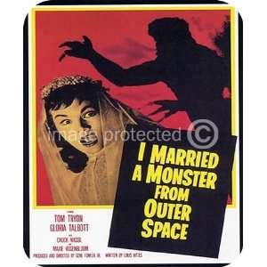  I Married Monster Outer Space Vintage Movie MOUSE PAD 