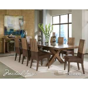   Rect. Dining Room Set (8 pc)   Aico 23002T 128 Furniture & Decor