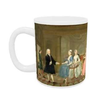  A Family Being Served with Tea, c.1740 45 (oil on canvas 