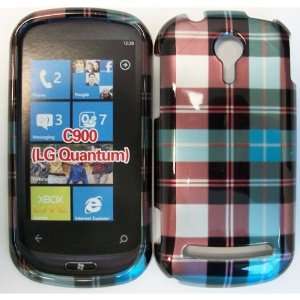  LG QUANTUM C900 BLUE / GREEN / RED PLAID CASE Cell Phones 