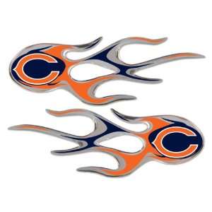  NFL Chicago Bears Sticker   Set of 2 Flame Sports 
