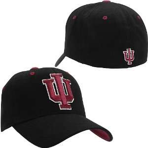   The World Indiana Hoosiers Black 1 Fit Stretch Cap