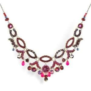 Ayala Bar Necklace   The Classic Collection   in Crimson and Magenta 