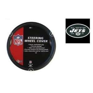   Official NFL License Steering Wheel Cover   New York Jets Automotive