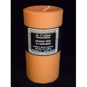 Orange Peel & Cinnamon Soy Pillar Candle 3 x 6