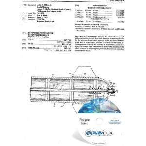  NEW Patent CD for EXTENDIBLE ANTENNA FOR BATHYTHERMOGRAPH 