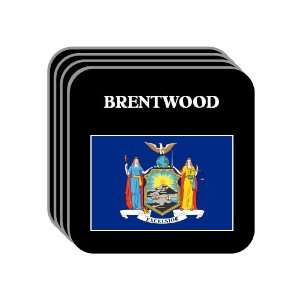  US State Flag   BRENTWOOD, New York (NY) Set of 4 Mini 