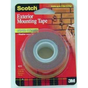 Scotch 3m Exterior Mounting Tape #4011 1inx60in Roll 1 