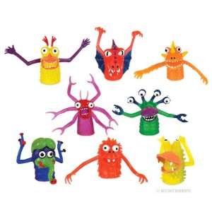  Monster Finger Puppets Variety of 8 Toys & Games