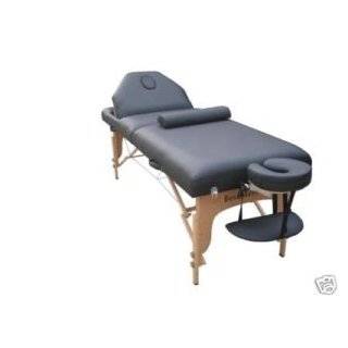 Black 77 Long 30 Wide 4 Pad Reiki Portable Massage Table with Free 