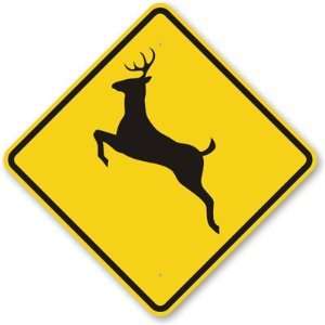  Deer Symbol High Intensity Grade Sign, 30 x 30 Office 