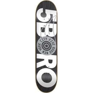 5Boro 5Boro Wing Skateboard Deck   8.0 Black Sports 