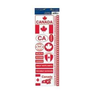  Reminisce Passports Die Cut Stickers 4.25X12 Sheet Canada 