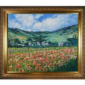   Giverny Painting with Elegant Wood Frame, Gold Finish