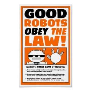  Autumn Lake Robot Law Poster