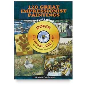  Dover Full Color Clip Art CD ROM   120 Great Impressionist 