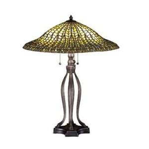  Meyda 29385 Lotus Leaf Tiffany Table Lamp