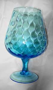 Art Glass Blue Large Brandy Sniffer  