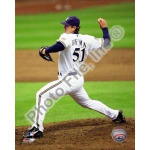  Trevor Hoffman 2010 Pitching Action Finest LAMINATED Print 
