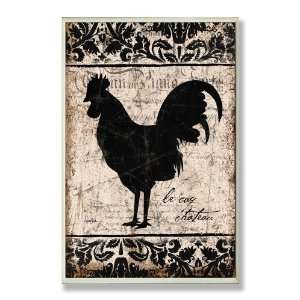  Stupell Home Decor Collection Rooster Black and White 