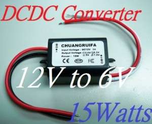 DC/DC Converter 12V Step down to 6V 15W Power Supply  