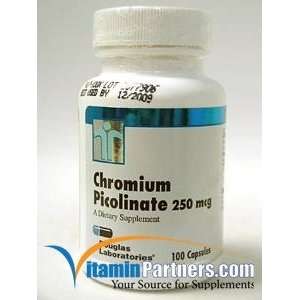 chromium picolinate 250mcg 100 capsules by douglas laboratories 