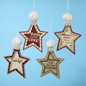  6 Cooking Saying Star Ornament Case Pack 192