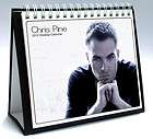CHRIS PINE Desktop Holiday Calendar 2012 ~ Star Trek ~ Kirk ~