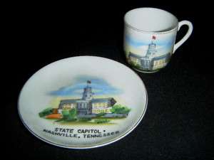   Souvenir Tea Cup & Saucer Nashville Tennessee   State Capitol   Japan