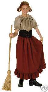 CHILDS RENAISSANCE PEASANT OUTFIT GIRLS COSTUME SM  