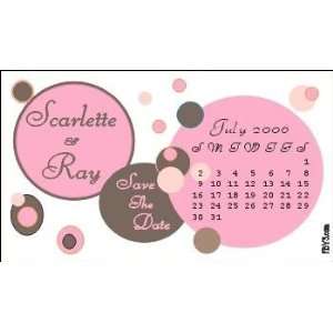 Save the Date Magnets Dot Design 