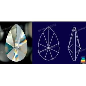 Swarovski Strass Crystal Pear Shape With Lazer Logo Etched 28mm # 8731 