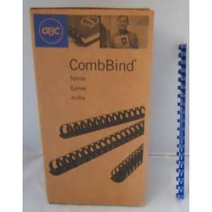  Gbc® Combbind Spines, 1/2 85 sheet Capacity, Blue, 100 