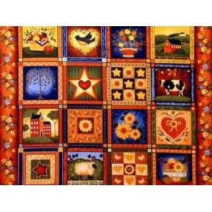   Me Home Harvest Panel Multi Fabric By The Panel Arts, Crafts & Sewing