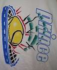Prince Retro Tennis Racket Ball Graphic T Shirt L White Vtg? 80s? Made 