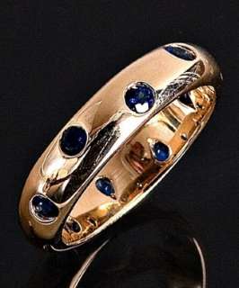 Tiffany & Co. 18k gold and sapphire Etoile band ring   up to 