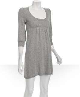 French Connection grey knit Everyday People scoop neck sweater dress 