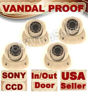 SONY CCTV Vandal Proof Dome CCD Water prool Camera  
