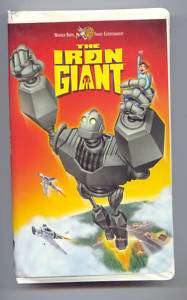THE IRON GIANT. WARNER BROS VHS, FAMILY VIDEO  
