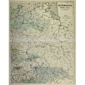  Dufour map of Allemagne   North (1854)