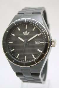 New Adidas Cambridge Gray Candy Rubber Band Date Men Watch 45mm 