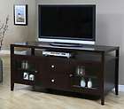   TV LCD Stand Flat Screen Console Entertainment Media Center Brown New