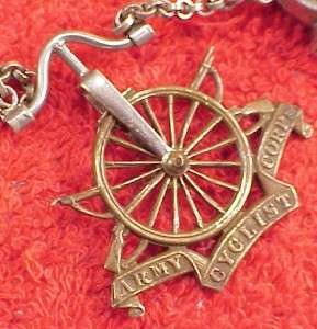 Vintage 18 Inch Bicycle Lamp Compass Pocket Watch Vest Chain Army 